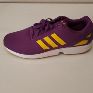 Men's Adidas ZX Flux Shoes Glory Purple / Yellow